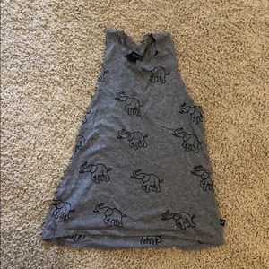 Terez grey elephant muscle tank